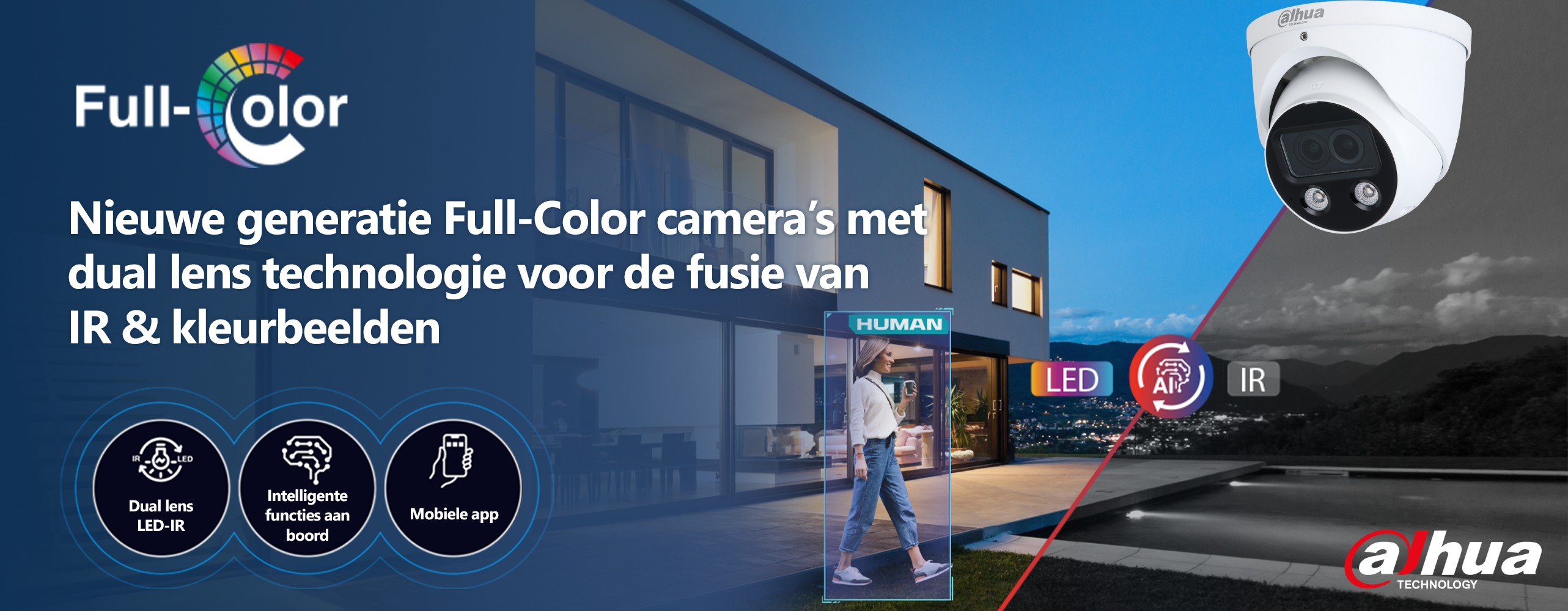 Nieuw: Full-Color 2.0 IR & kleurbeeldcamera van Dahua